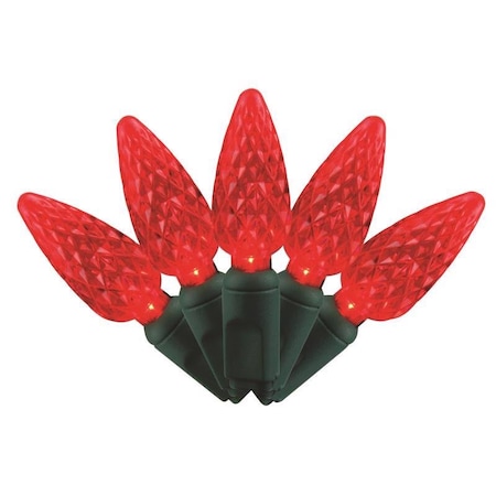 Celebrations Celebrations Platinum LED C6 Red 50 ct String Christmas Lights 25 ft. C650RDA